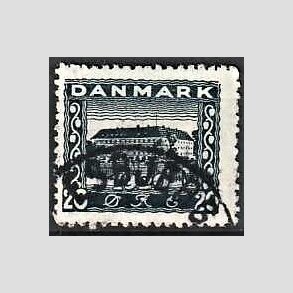 FRIM�RKER DANMARK | 1920-21 - AFA 113 - Genforening 20 �re bl� - Lux Stemplet