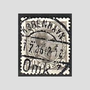 FRIMRKER DANMARK | 1921-22 - AFA 129a - Chr. X 50 re gr - Lux Stemplet Kbenhavn