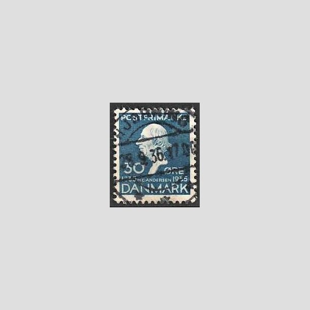 FRIMRKER DANMARK | 1935 - AFA 228 - H. C. Andersen 30 re bl - Lux Stemplet