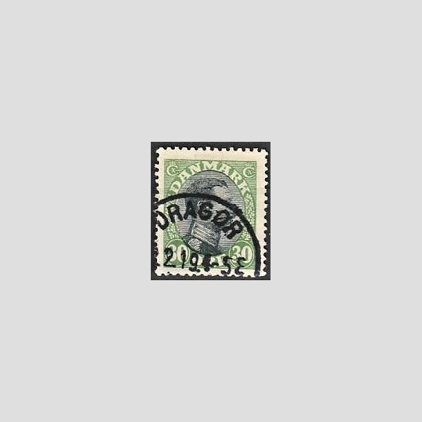 FRIMRKER DANMARK | 1918-20 - AFA 103 - 2K - Chr. X 30 re grn/sort - Lux Stemplet Dragr