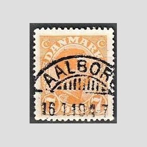 FRIMRKER DANMARK | 1918-20 - AFA 098 - Chr. X 7 re orange - Lux Stemplet