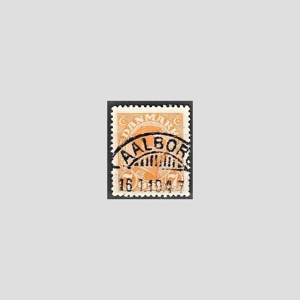 FRIMRKER DANMARK | 1918-20 - AFA 098 - Chr. X 7 re orange - Lux Stemplet