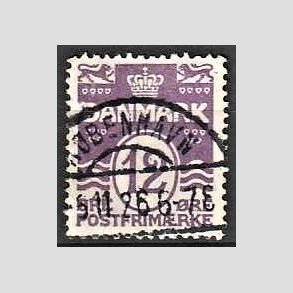 FRIM�RKER DANMARK | 1926 - AFA 168 - B�lgelinie 12 �re violet - Lux Stemplet
