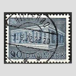 FRIM�RKER DANMARK | 1969 - AFA 482 - CEPT EU Post & Tele 10 �r - 90 �re bl� - Pragt Stemplet