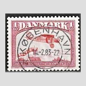 FRIM�RKER DANMARK | 1981 - AFA 739 - Flyvning - 1,60 Kr. r�d - Pragt Stemplet