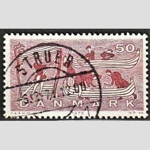 FRIM�RKER DANMARK | 1970 - AFA 504 - Dansk skibsfart - 50 �re brunlilla/r�d - Lux Stemplet