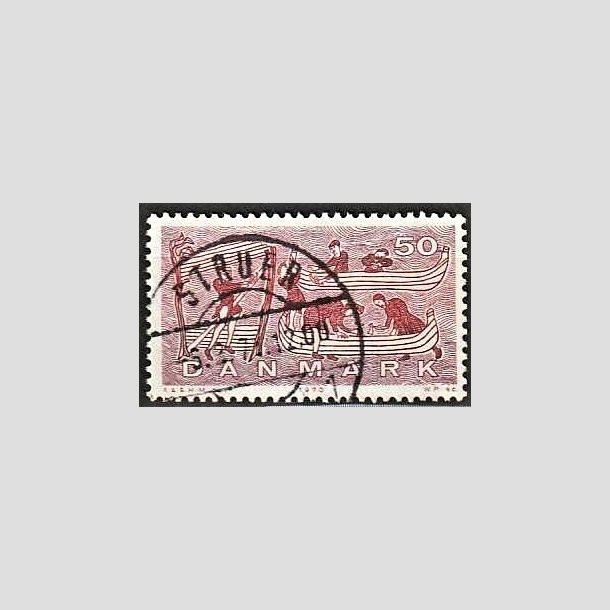 FRIMRKER DANMARK | 1970 - AFA 504 - Dansk skibsfart - 50 re brunlilla/rd - Lux Stemplet