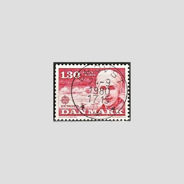 FRIMRKER DANMARK | 1980 - AFA 695 - Europamrker - 1,30 Kr. rd - Pragt Stemplet