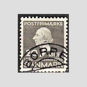 FRIM�RKER DANMARK | 1935 - AFA 227 - H. C. Andersen 20 �re gr� - Lux Stemplet