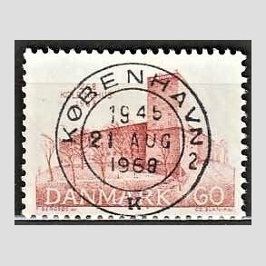 FRIM�RKER DANMARK | 1968 - AFA 471 - Koldinghus slot 700 �r - 60 �re r�d - Pragt Stemplet