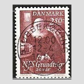 FRIM�RKER DANMARK | 1983 - AFA 787 - N.F.S Grundtvigs - 2,50 Kr. r�d - Pragt Stemplet