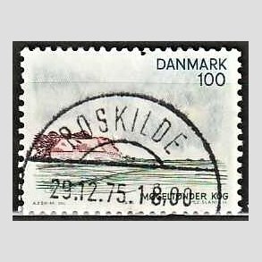 FRIM�RKER DANMARK | 1975 - AFA 599 - S�nderjylland - 100 �re flerfarvet - Pragt Stemplet Roskilde