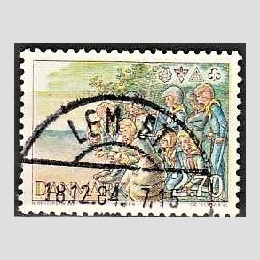 FRIM�RKER DANMARK | 1984 - AFA 802 - Spejderliv - 2,70 Kr. flerfarvet - Pragt Stemplet