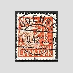 FRIM�RKER DANMARK | 1940 - AFA 259 - Karavel 30 �re orange Type II - Pragt Stemplet