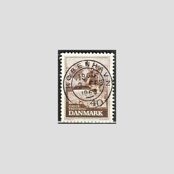 FRIMRKER DANMARK | 1965 - AFA 440 - Fredning - 40 re brun - Pragt Stemplet Kbenhavn