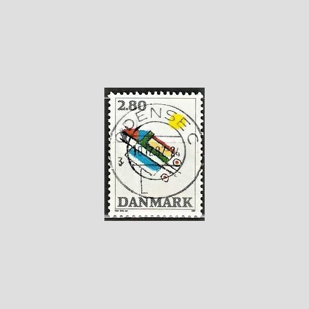 FRIMRKER DANMARK | 1987 - AFA 891 - Kunst - 2,80 Kr. flerfarvet - Pragt Stemplet