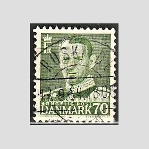 FRIMRKER DANMARK | 1950 - AFA 324 - Fr. IX 70 re mrkgrn - Lux Stemplet