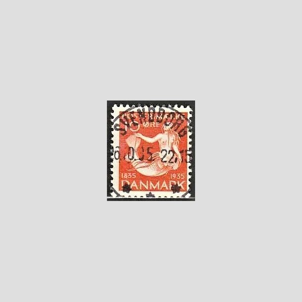 FRIMRKER DANMARK | 1935 - AFA 225 - H. C. Andersen 10 re orange - Lux Stemplet Svendborg