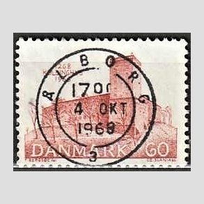 FRIM�RKER DANMARK | 1968 - AFA 471 - Koldinghus slot 700 �r - 60 �re r�d - Pragt Stemplet
