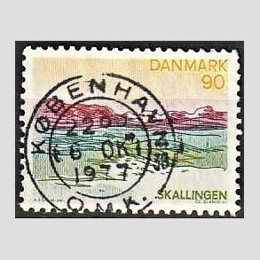 FRIM�RKER DANMARK | 1977 - AFA 638 - Lansdel Sydjylland - 90 �re flerfarvet - Pragt Stemplet