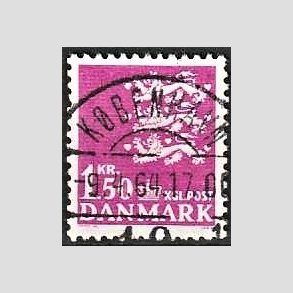 FRIMRKER DANMARK | 1962 - AFA 405 - Rigsvben 1,50 Kr. rdlilla - Lux Stemplet