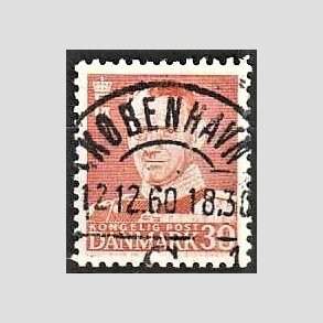 FRIMRKER DANMARK | 1952-53 - AFA 337 - Fr. IX 30 re rd - Lux Stemplet Kbenhavn