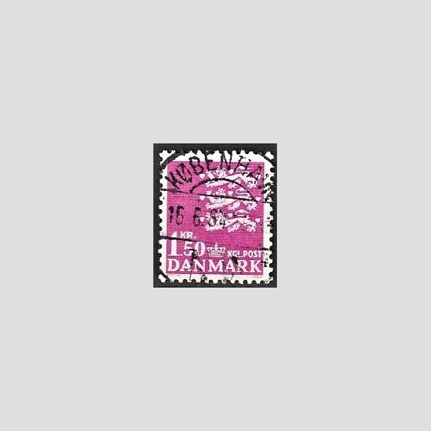 FRIMRKER DANMARK | 1962 - AFA 405 - Rigsvben 1,50 Kr. rdlilla - Lux Stemplet