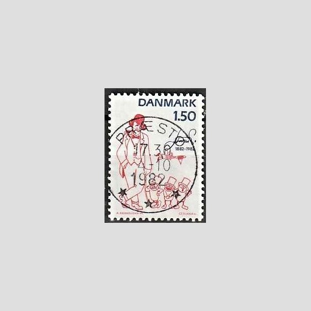 FRIMRKER DANMARK | 1982 - AFA 761 - Storm P. - 1,50 Kr. rd/bl - Pragt Stemplet