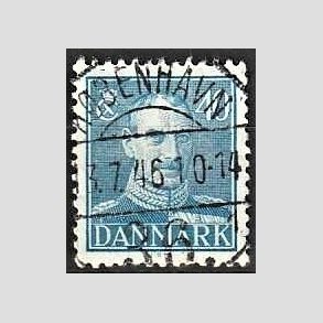 FRIMRKER DANMARK | 1942-44 - AFA 280 - Chr. X 40 re bl - Lux Stemplet
