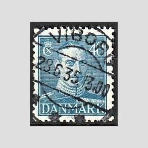 FRIMRKER DANMARK | 1942-44 - AFA 280 - Chr. X 40 re bl - Lux Stemplet