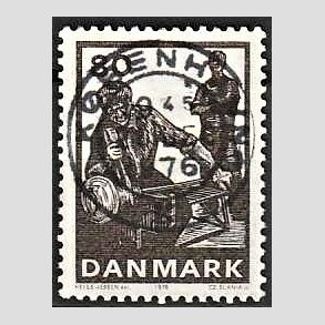 FRIM�RKER DANMARK | 1976 - AFA 627 - Dansk glasproduktion - 60 �re gr�sort - Pragt Stemplet