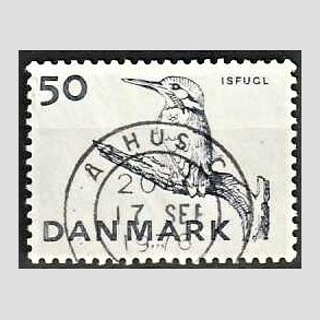 FRIM�RKER DANMARK | 1975 - AFA 601 - Truede dyr - 50 �re gr�bl� - Pragt Stemplet