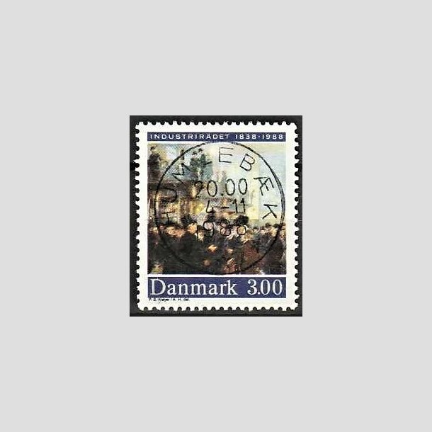 FRIMRKER DANMARK | 1988 - AFA 913 - Industrirdet 150 r - 3,00 Kr. flerfarvet - Pragt Stemplet Humlebk