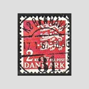FRIMRKER DANMARK | 1946-47 - AFA 294 - Rigsvben 2 Kr. rd - Lux Stemplet Kbenhavn
