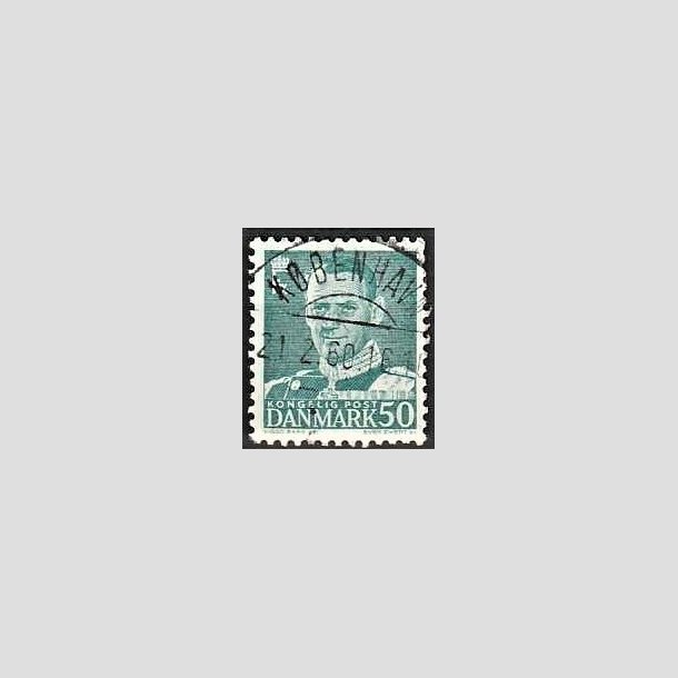 FRIMRKER DANMARK | 1952-53 - AFA 338 - Fr. IX 50 re blgrn - Lux Stemplet