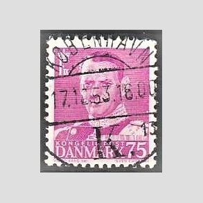 FRIMRKER DANMARK | 1948-50 - AFA 314 - Fr. IX 75 re rdlilla - Lux Stemplet 