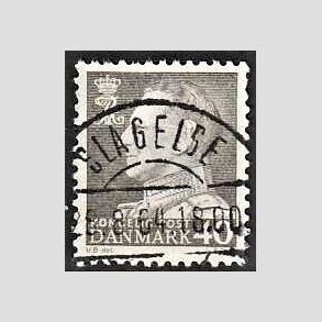 FRIMRKER DANMARK | 1961-62 - AFA 396 - Fr. IX 40 re gr - Pragt Stemplet 