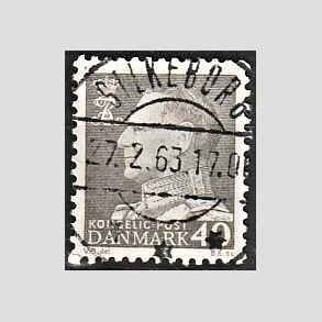 FRIMRKER DANMARK | 1961-62 - AFA 396 - Fr. IX 40 re gr - Pragt Stemplet 