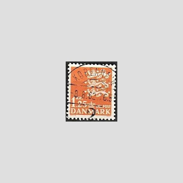 FRIMRKER DANMARK | 1962 - AFA 404 - Rigsvben 1,25 Kr. orange - Lux Stemplet Kbenhavn