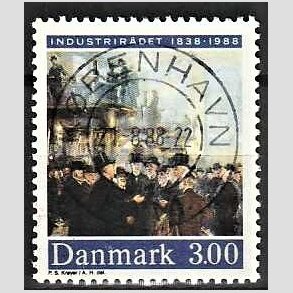FRIM�RKER DANMARK | 1988 - AFA 913 - Industrir�det 150 �r - 3,00 Kr. flerfarvet - Pragt Stemplet