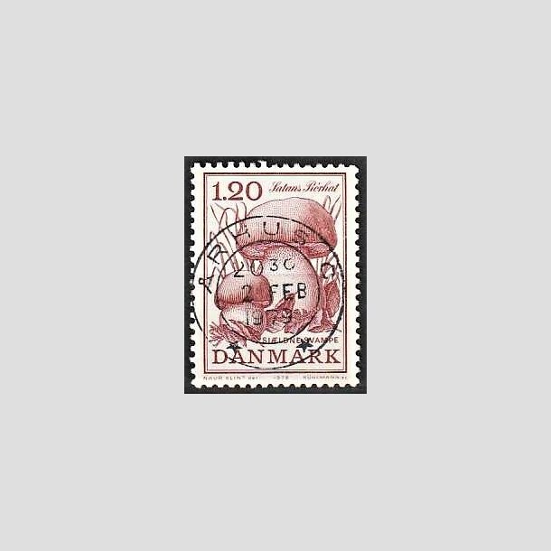 FRIMRKER DANMARK | 1978 - AFA 670 - Sjldne svampe - 1,20 Kr. rd - Pragt Stemplet