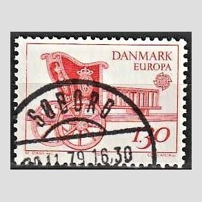 FRIM�RKER DANMARK | 1979 - AFA 682 - Europam�rker - 1,30 Kr. r�d - Lux Stemplet