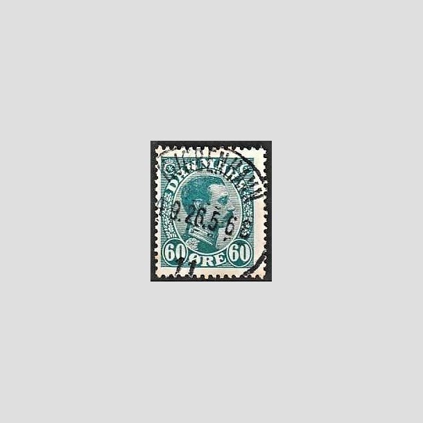 FRIMRKER DANMARK | 1921-22 - AFA 130 - Chr. X 60 re blgrn - Lux Stemplet