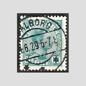 FRIMRKER DANMARK | 1921-22 - AFA 130 - Chr. X 60 re blgrn - Lux Stemplet