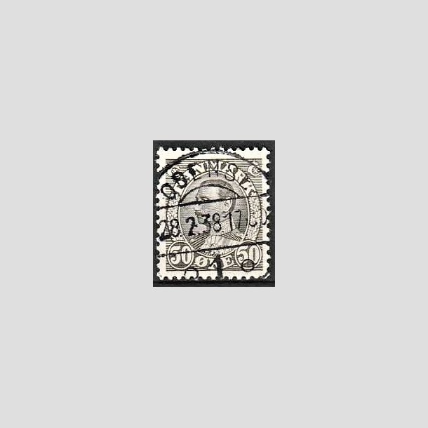 FRIMRKER DANMARK | 1934 - AFA 209 - Chr. X 50 re gr - Lux Stemplet Odense