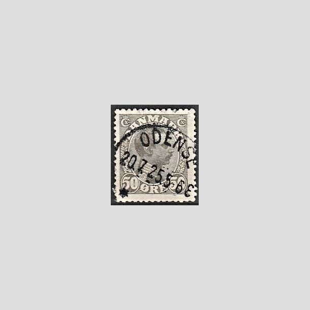 FRIMRKER DANMARK | 1921-22 - AFA 129a - Chr. X 50 re gr - Lux Stemplet