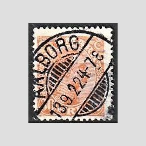 FRIMRKER DANMARK | 1921-22 - AFA 127 - Chr. X 30 re orange - Lux Stemplet 