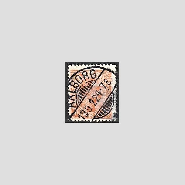 FRIMRKER DANMARK | 1921-22 - AFA 127 - Chr. X 30 re orange - Lux Stemplet "AALBORG"