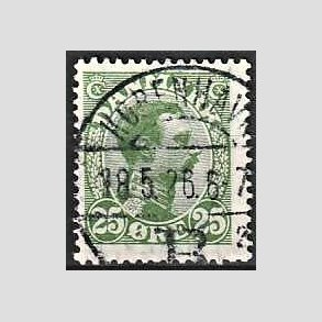 FRIMRKER DANMARK | 1925-26 - AFA 148 - Chr. X 25 re grn - Lux Stemplet