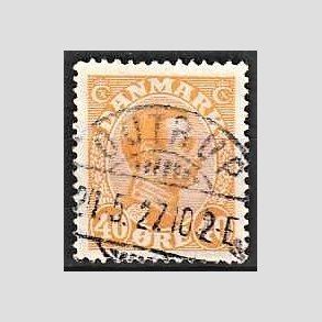 FRIMRKER DANMARK | 1925-26 - AFA 150 - Chr. X 40 re orange - Lux Stemplet 